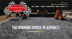 Desktop Screenshot of checkeredflagasphalt.com